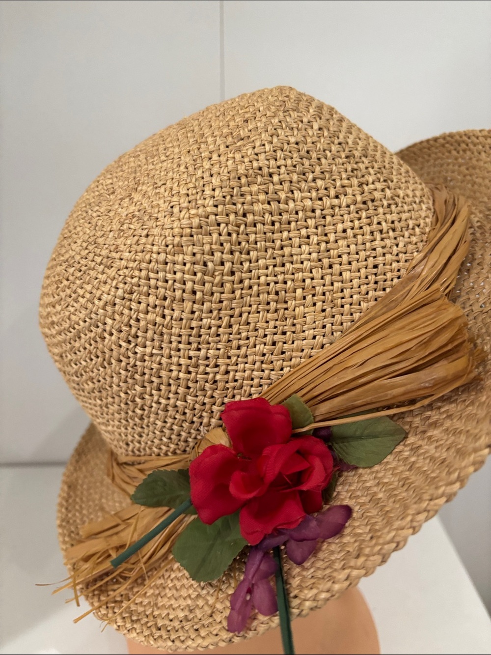Straw Wide Brim Sun Hat - Natural
